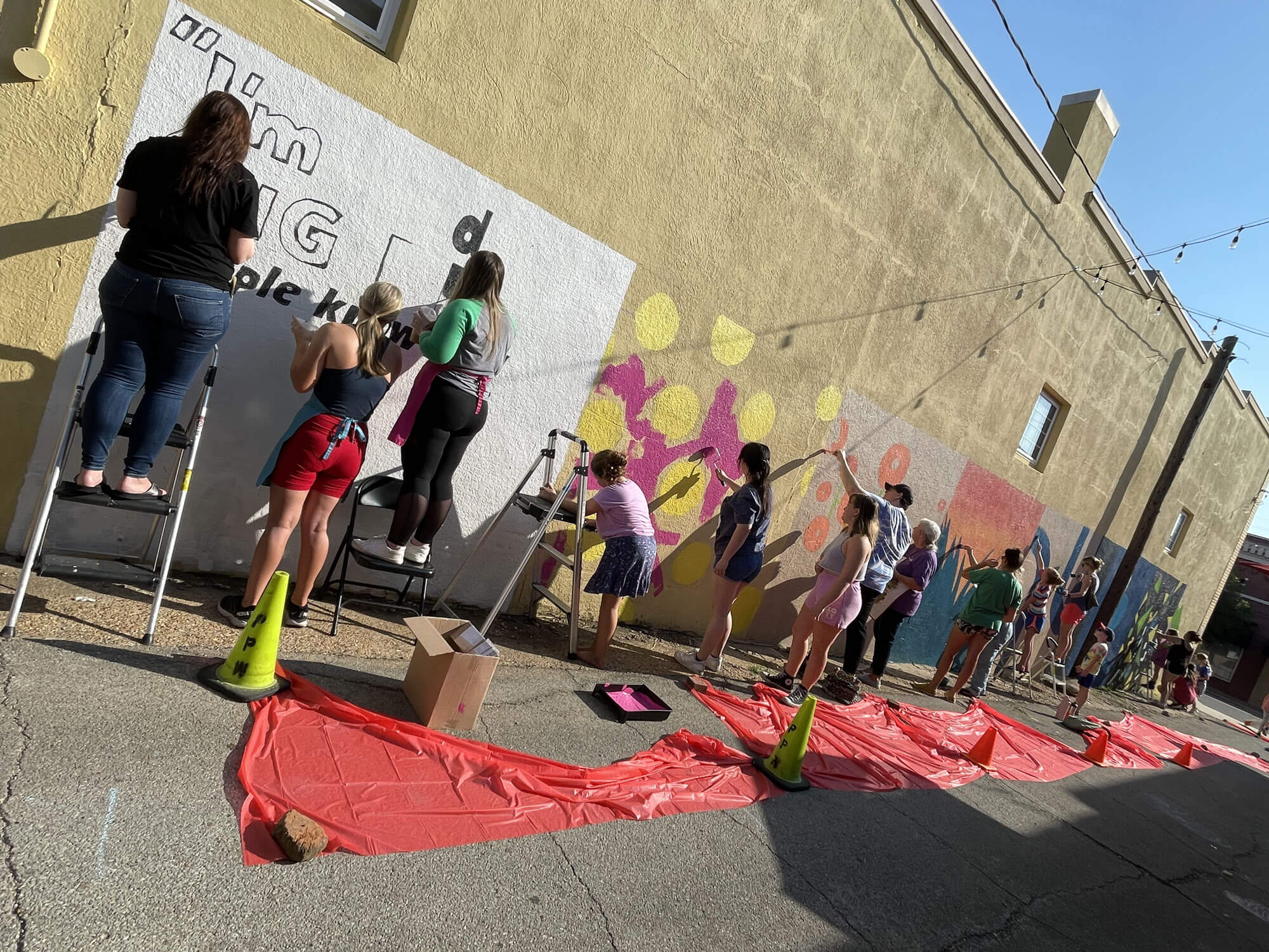 Community Paint Day in Art Alley