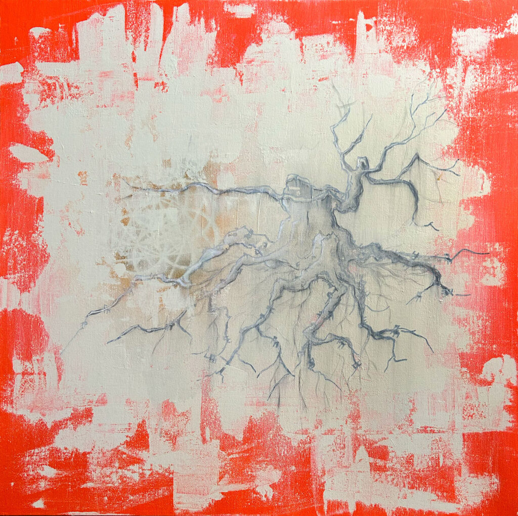 The Wall Writing, painting on canvas