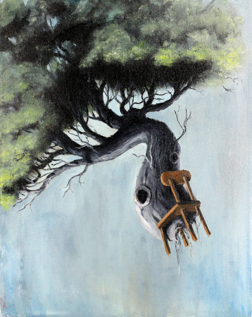 Atmospheric Hires, oil painting on canvas