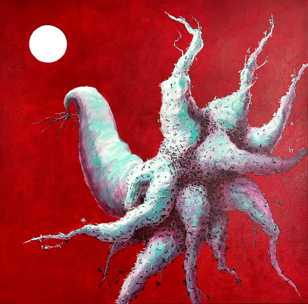 Dominant Spread, painting on canvas