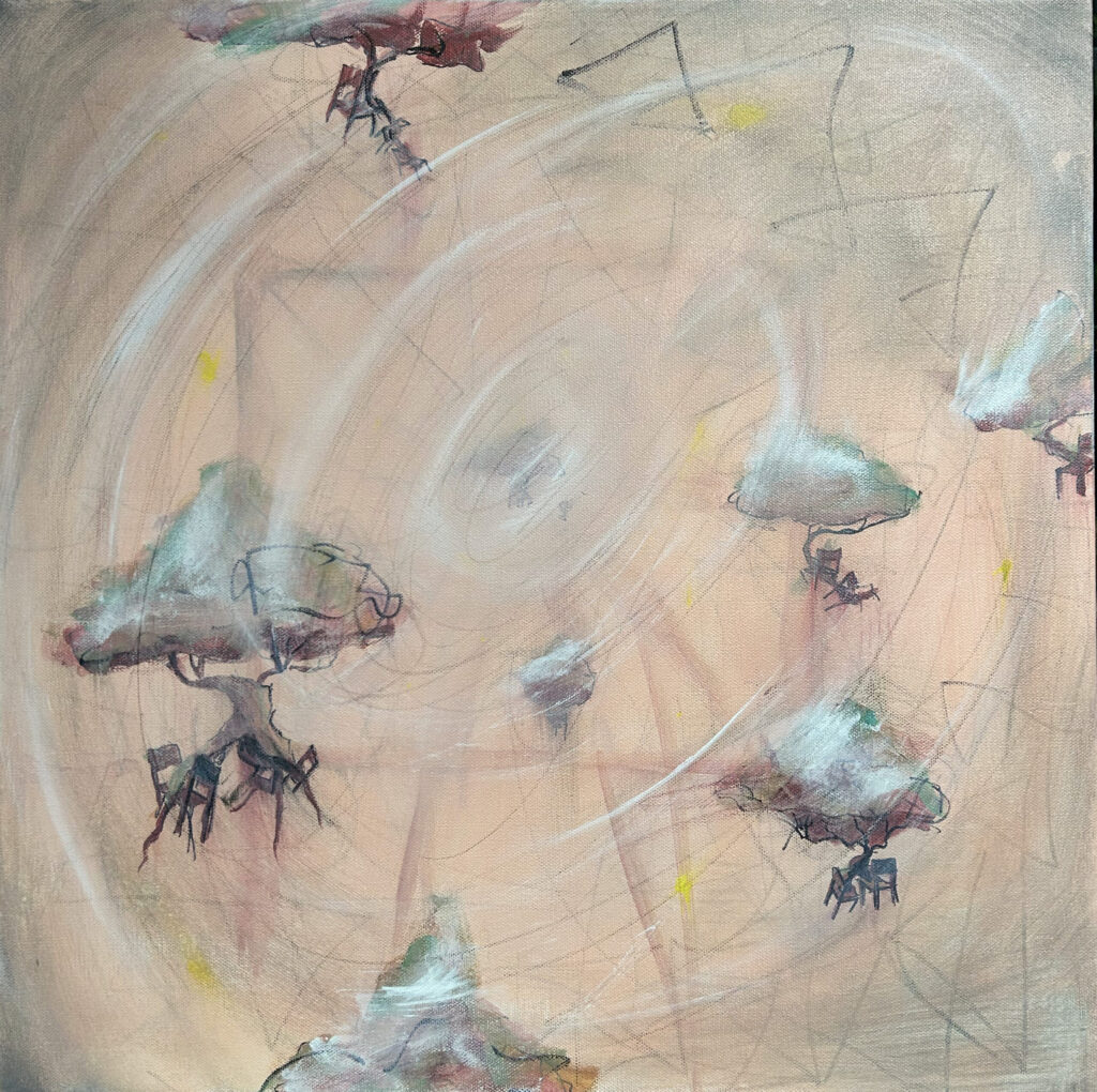 Familiar Rhythm, painting on canvas