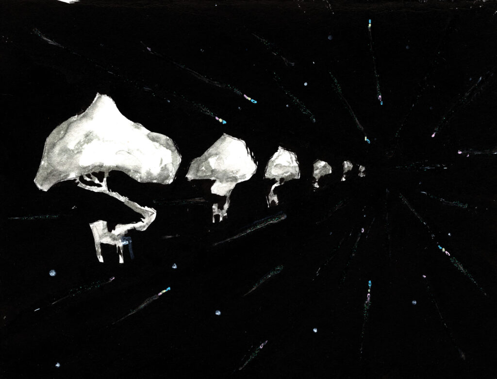 Forward, miniature drawing