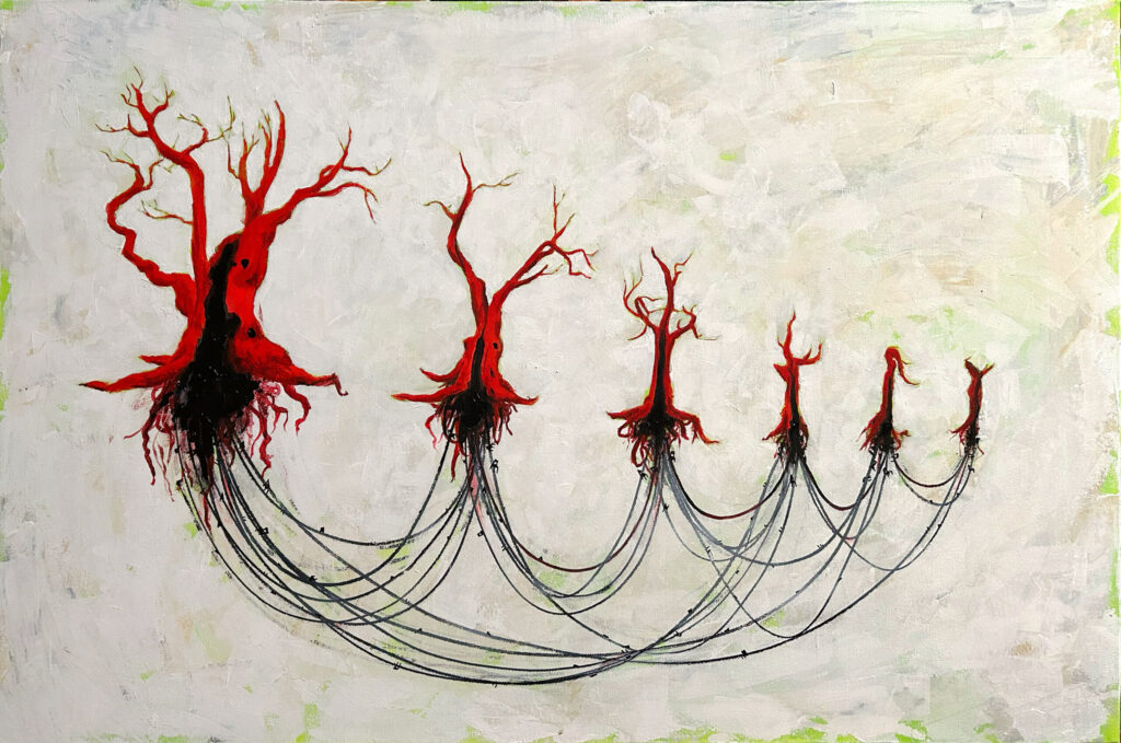 Rot Inheritance, painting on canvas