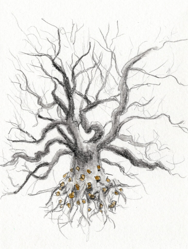 Hoard, miniature drawing