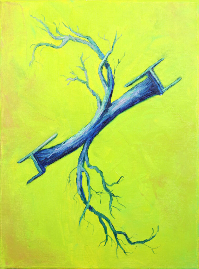 Iridescence, oil on canvas