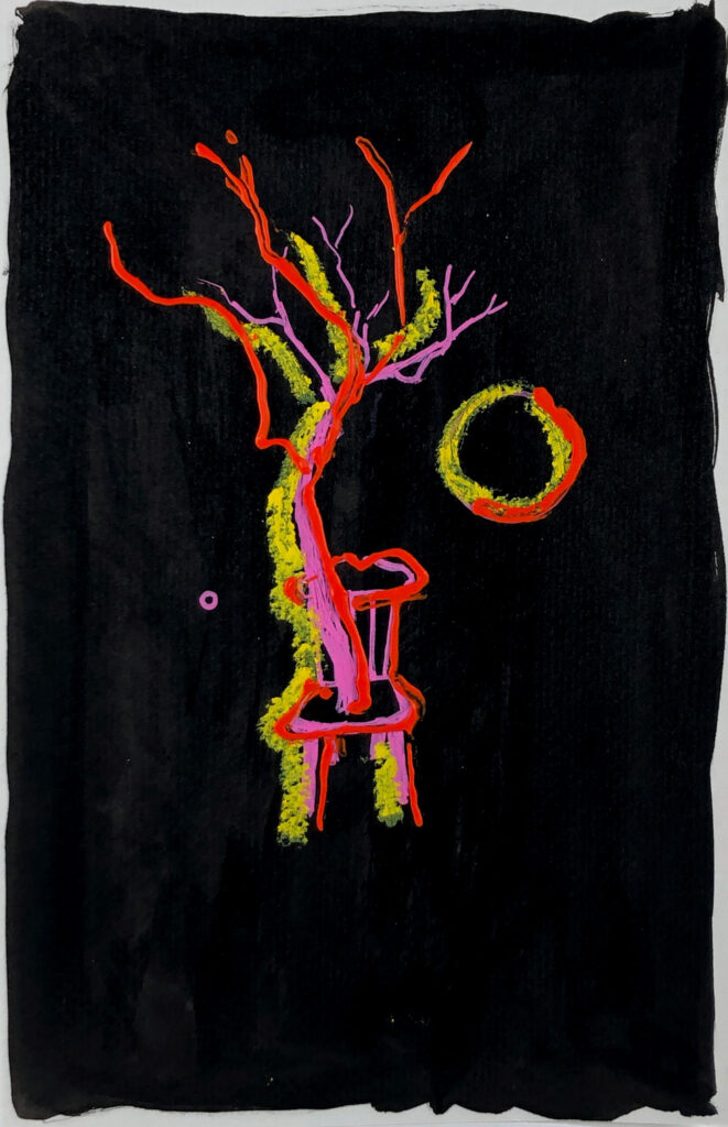 Neon Niwaki, artwork on paper
