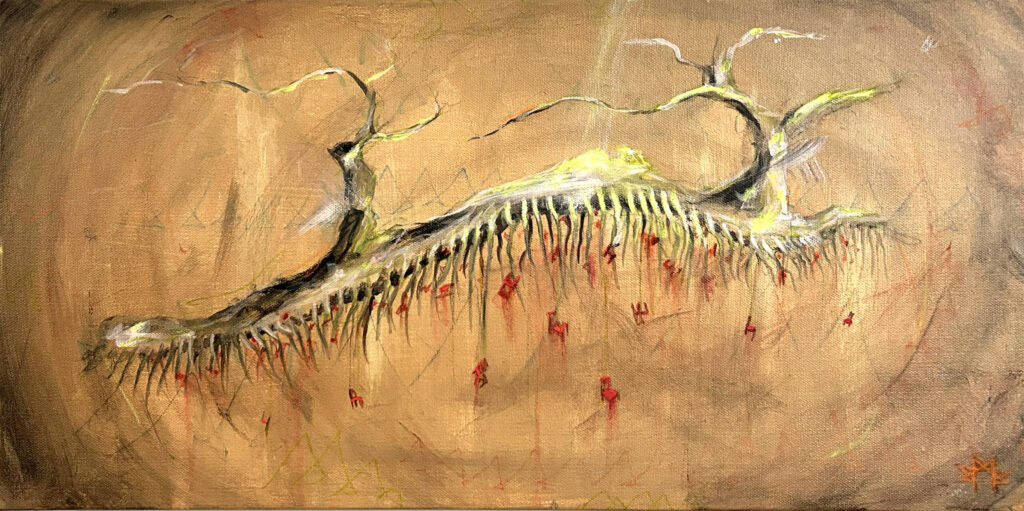 Neural Snare, painting on canvas
