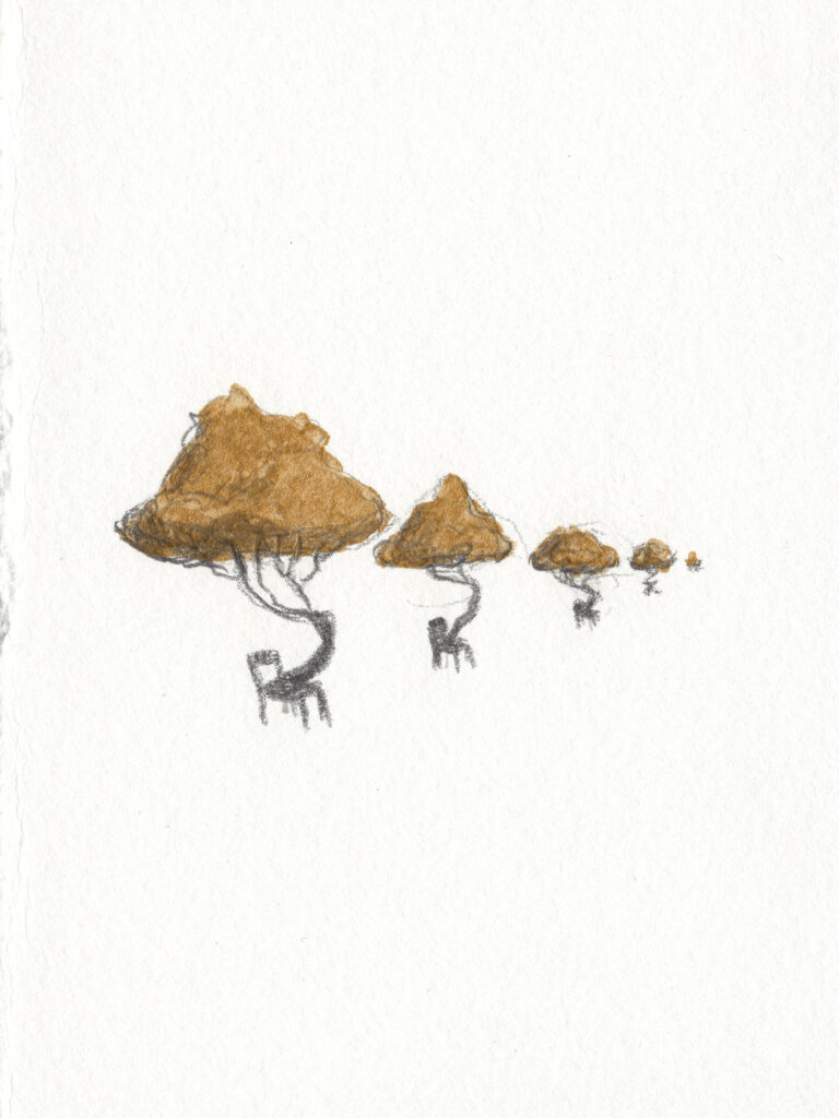 Procession, miniature drawing
