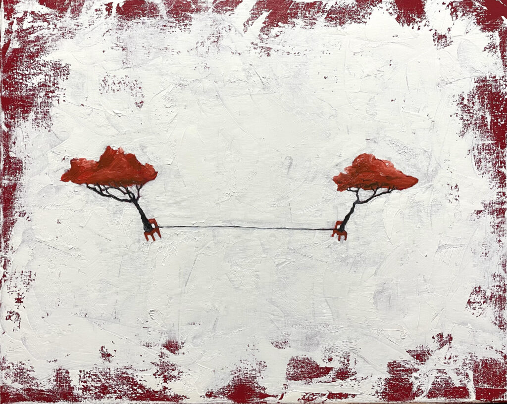 Tension, painting on canvas