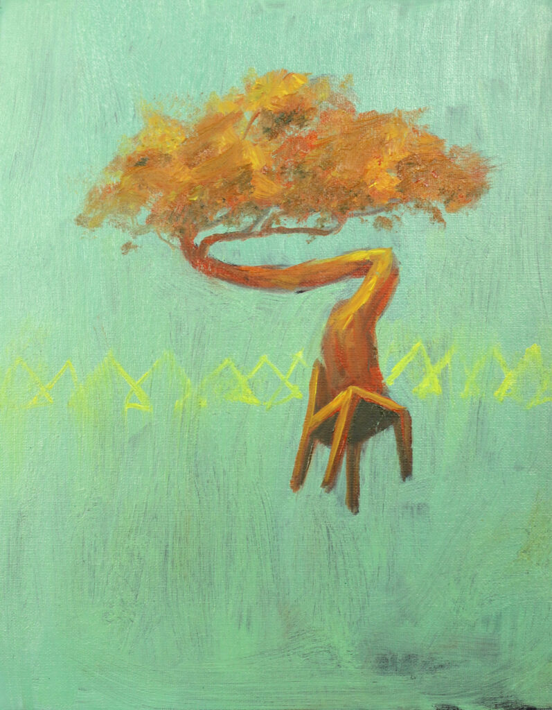 Track, oil on canvas