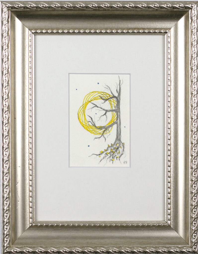 Unseen Forces, framed drawing