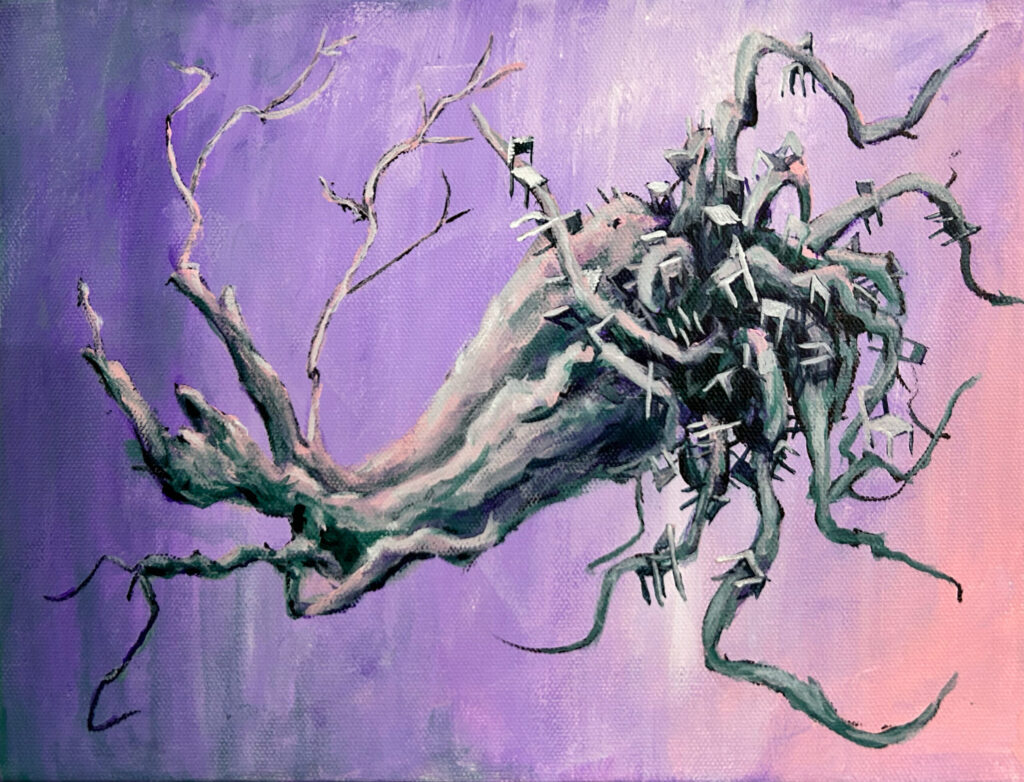 Visceral Ballet, painting on canvas